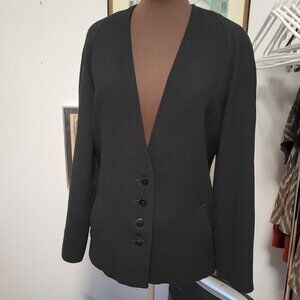 Vintage 80's Jaeger of London 100% Wool Skirt and Jacket Size 14
